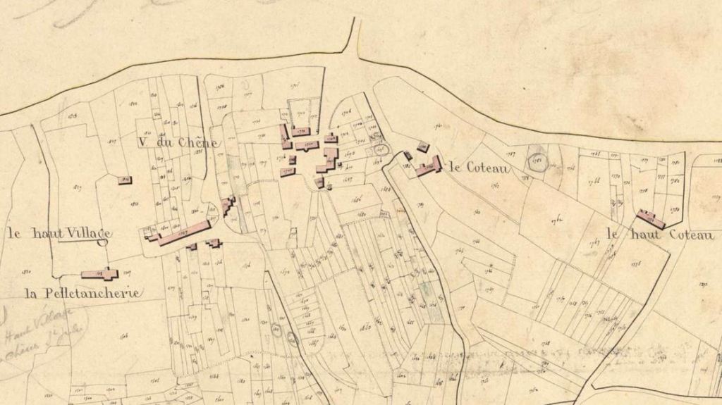 cadastre 1808 Le village du Chêne, section E5.JPG